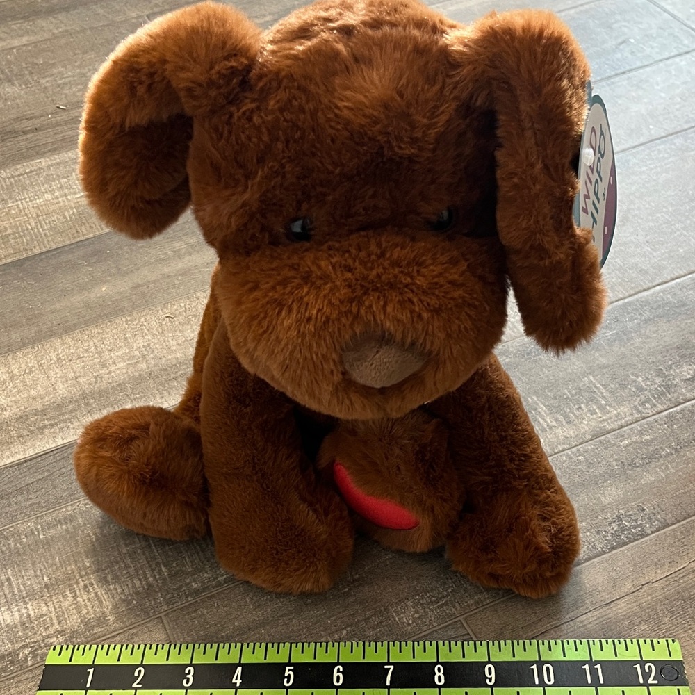Brown Stuffed Animal Dog Toy